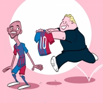 Ảnh chế: Barca tìm được "truyền nhân số 10" thay thế Lionel Messi