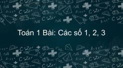 Bài: Các số 1, 2, 3