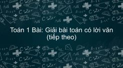 Bài Giải bài toán có lời văn (tiếp theo)