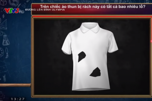 Câu hỏi "đếm lỗ trên chiếc áo thun" tại Olympia tưởng dễ nhưng nhiều người trả lời sai