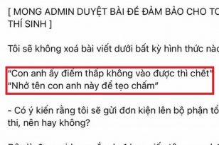 Xuất hiện nghi vấn giảng viên nâng điểm tại một trường ĐH ở Hà Nội: "Con anh ấy điểm thấp không vào được thì chết"