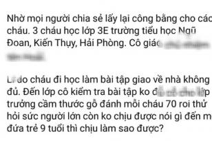Xôn xao thông tin "3 học sinh lớp 3 bị đánh mỗi cháu 70 roi", công an vào cuộc xác minh
