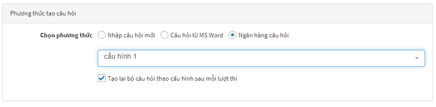 cau hinh ngan hang cau hoi