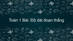 Bài Độ dài đoạn thẳng