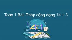 Bài Phép cộng dạng 14 + 3